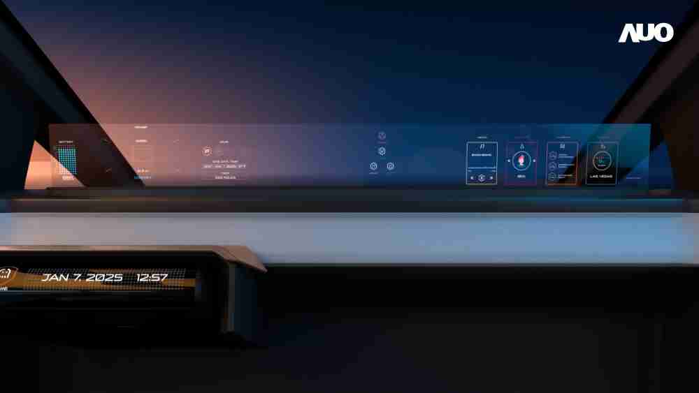 赏金国际无界透明显示接口(Horizon Image Glass)透过车运算方案整合仪表板、、中控台及副驾显示器，，，，一体式全景呈现，，，提供乘用者清晰的前方视野、、行车必要信息与娱乐功能